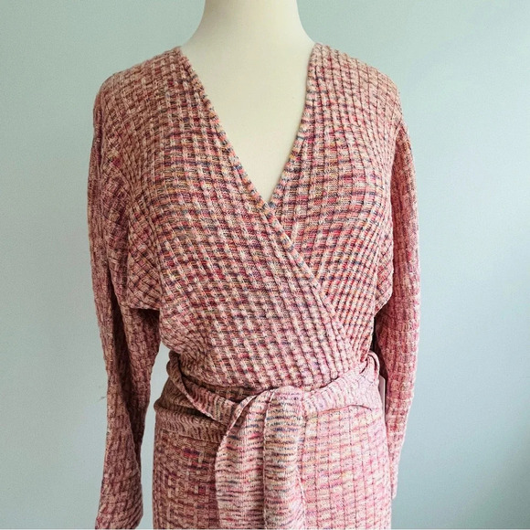 Saylor NWT “Midge”  Faux Wrap Knit Long Sleeve Sweater Mini Dress Size M… - Picture 6 of 13